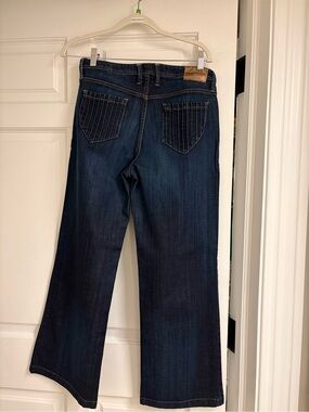 Emporio Armani Dark Blue Wide-Leg Jeans